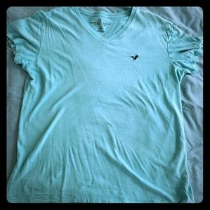 American Eagle Men's V-Neck Cotton Tee